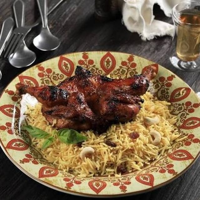 Hyderabadi Chicken Biryani.